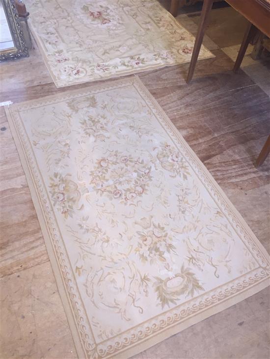 Two Rug Company Co small Aubusson style rugs